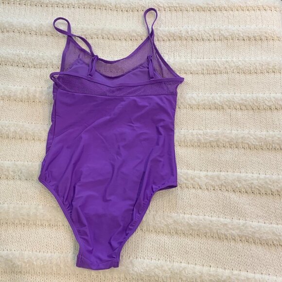 🔥🔥SALE🔥🔥Purple with Mesh Detail One Piece Swimsuit NWOT - Picture 4 of 4